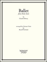 BALLET FROM PETITE SUITE CLARINET CHOIR cover